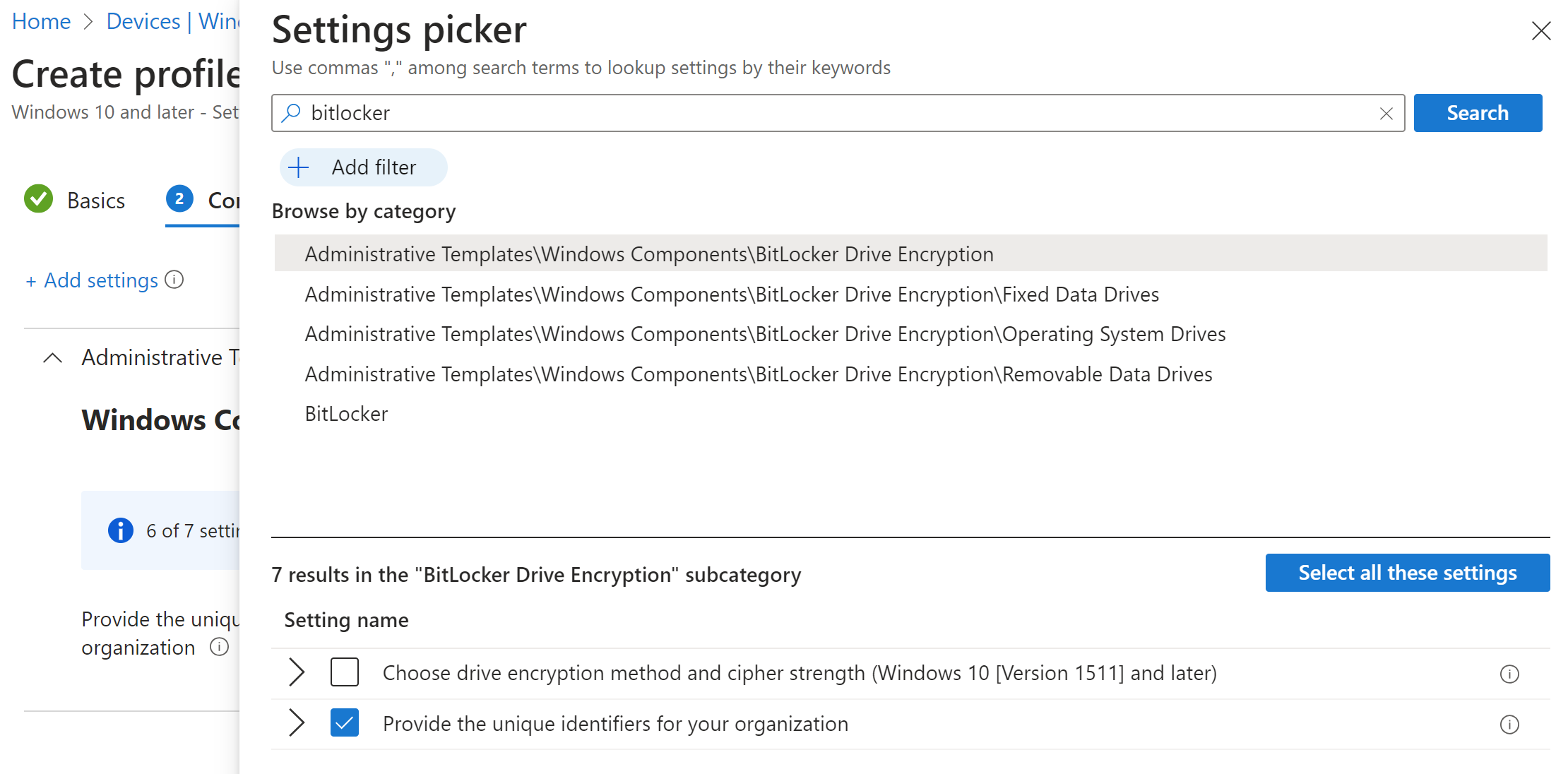 BitLocker identifier