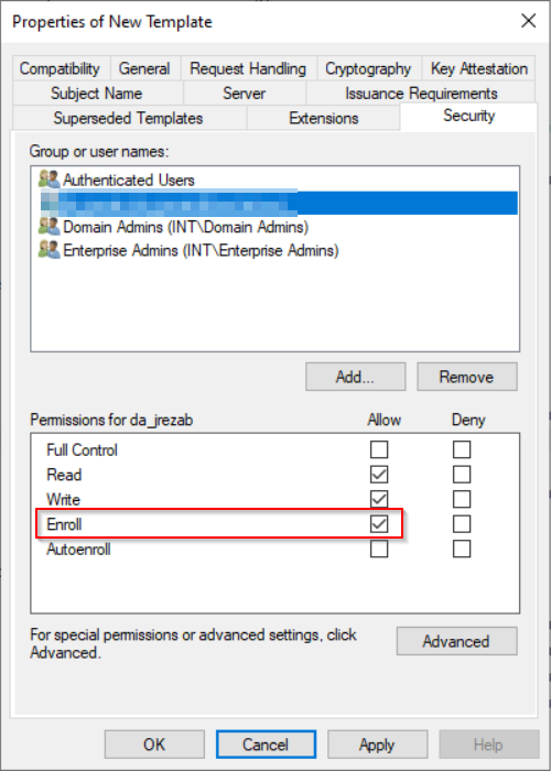 Add permission to issue certificate